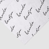 Custom Name Minimal Script Small Business Wrapping Seidenpapier (Ausschnitt)