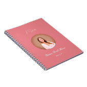 Custom Name Minimalist Spiral Photo Notebook  Notizblock (Rechte Seite)