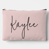 Custom name modern script pouch gift for her mom zubehörtasche (Vorderseite)