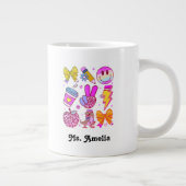 Custom Name Mug, Custom Teacher Mug,Back to school Jumbo-Tasse (Rechts)