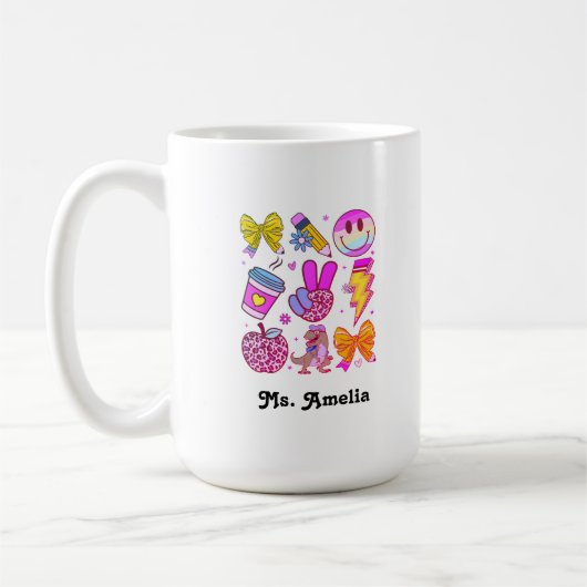 Custom Name Mug, Custom Teacher Mug,Back to school Kaffeetasse (Links)