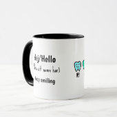 Custom Name Mug – Personalized Dental Gift Tasse (Vorderseite Links)