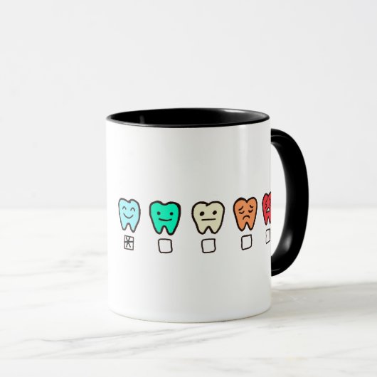Custom Name Mug – Personalized Dental Gift Tasse (VorderseiteRechts)