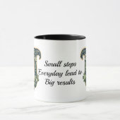 Custom Name Mug with Green Leaf Monogram Tasse (Zentrum)