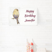 Custom Name Music Notes Song Bird Banner (InSitu)