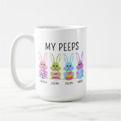 Custom Name My Peeps Easter Coffee Mug Kaffeetasse (Links)