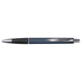 Custom Name Navy Blue Stylish Writing Pen Gift Kugelschreiber (Rückseite)