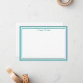 Custom Name Note Card Mitteilungskarte (Vorderseite/Rückseite Beispiel)