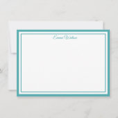 Custom Name Note Card Mitteilungskarte (Vorderseite)