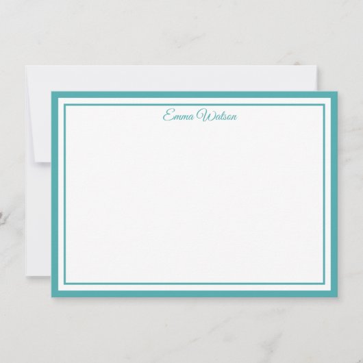 Custom Name Note Card Mitteilungskarte (Vorderseite)