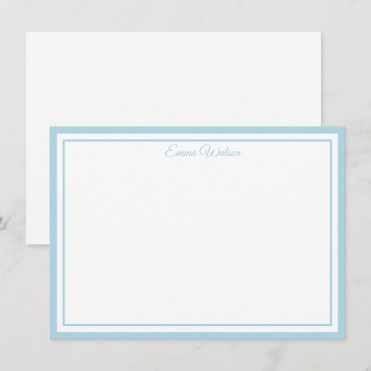 Custom Name Note Card Mitteilungskarte (Vorne/Hinten)