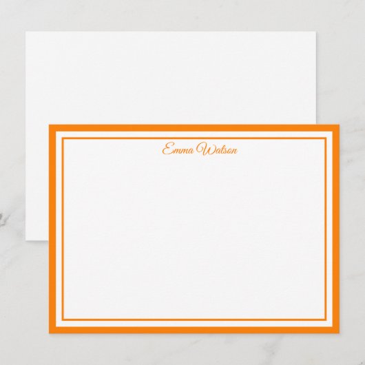 Custom Name Note Card Mitteilungskarte (Vorne/Hinten)