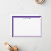 Custom Name Note Card Mitteilungskarte (Vorderseite/Rückseite Beispiel)