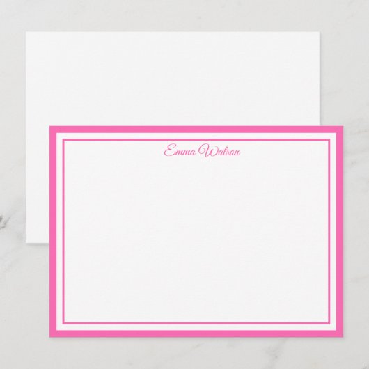 Custom Name Note Card Mitteilungskarte (Vorne/Hinten)