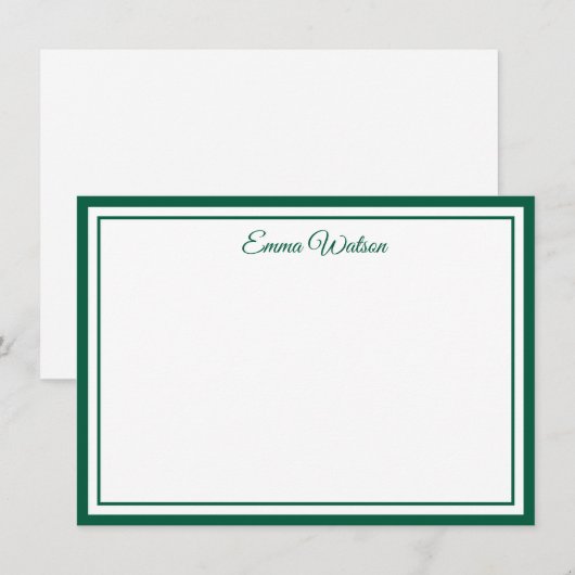 Custom Name Note Card Mitteilungskarte (Vorne/Hinten)