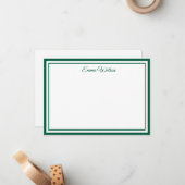 Custom Name Note Card Mitteilungskarte (Vorderseite/Rückseite Beispiel)