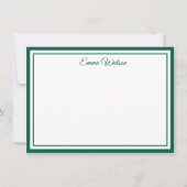 Custom Name Note Card Mitteilungskarte (Vorderseite)