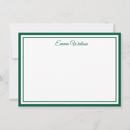 Custom Name Note Card Mitteilungskarte (Vorderseite)