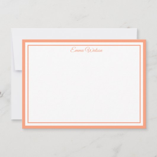 Custom Name Note Card Mitteilungskarte (Vorderseite)