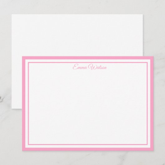 Custom Name Note Card Mitteilungskarte (Vorne/Hinten)