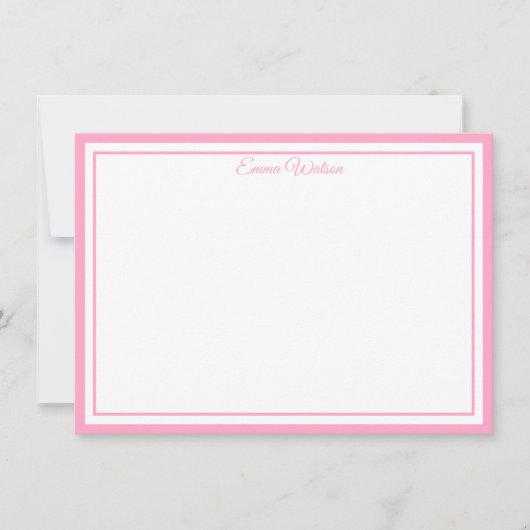 Custom Name Note Card Mitteilungskarte (Vorderseite)