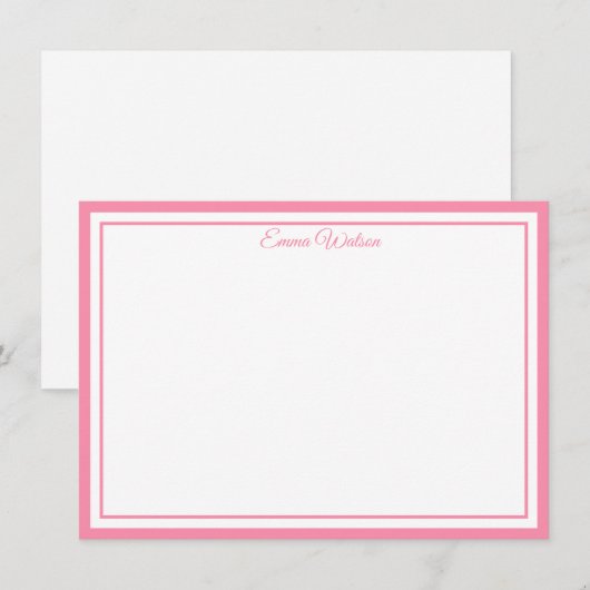 Custom Name Note Card Mitteilungskarte (Vorne/Hinten)