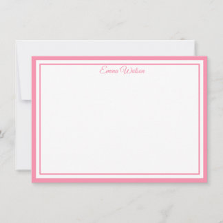 Custom Name Note Card Mitteilungskarte