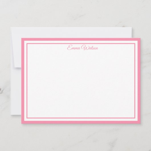 Custom Name Note Card Mitteilungskarte (Vorderseite)
