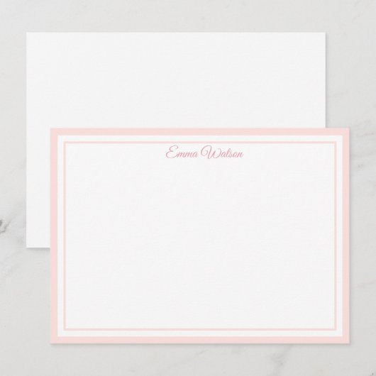 Custom Name Note Card Mitteilungskarte (Vorne/Hinten)