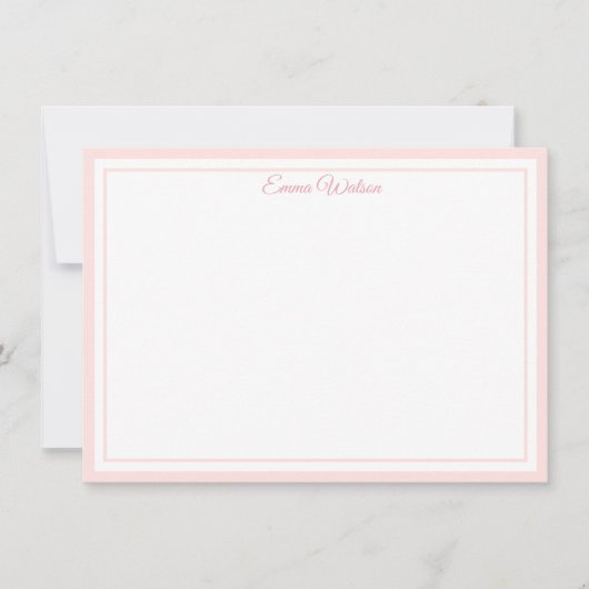 Custom Name Note Card Mitteilungskarte (Vorderseite)