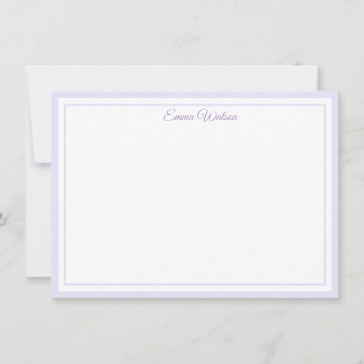 Custom Name Note Card Mitteilungskarte (Vorderseite)