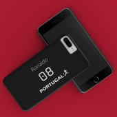 Custom Name Number Team Soccer Silhouette iPhone Hülle