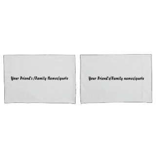 Custom Name Off White Pillowcases – Personalized  Kissenbezug