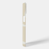 Custom Name on Beige Cream Simple Organic Pattern Case-Mate iPhone Hülle (Rückseite / Rechts)