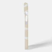 Custom Name on Beige Cream Simple Organic Pattern Case-Mate iPhone Hülle (Rückseite / Links)