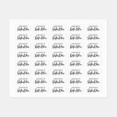 Custom name or company name fabric clothing labels etiketten (Blatt)