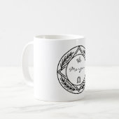 Custom Name or Initial Personalized Coffee Mug Kaffeetasse (Vorderseite Links)