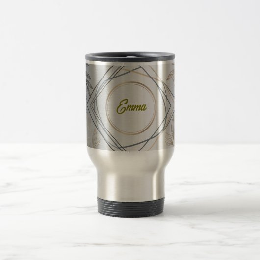 Custom Name or Initial Travel Mug – Personal Gift Reisebecher (Mittel)