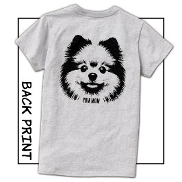 Custom Name Or Text Pop Art Pomeranian Mom T-Shirt