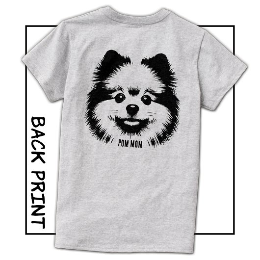 Custom Name Or Text Pop Art Pomeranian Mom T-Shirt