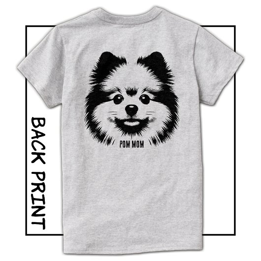 Custom Name Or Text Pop Art Pomeranian Mom T-Shirt
