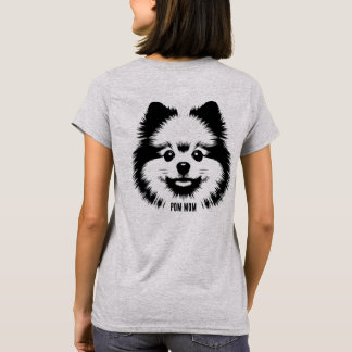 Custom Name Or Text Pop Art Pomeranian Mom T-Shirt