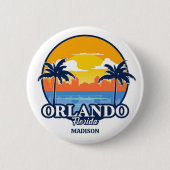 Custom Name Orlando Florida Button (Vorderseite)