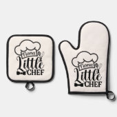 Custom name Oven Mitt & Pot Holder Set (Vorderseite)