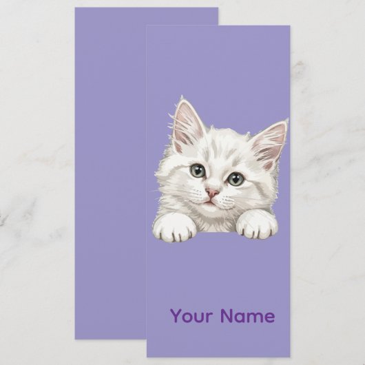 Custom Name Personalized Kitten Art Gift Einladung (Vorne/Hinten)