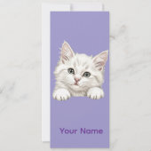 Custom Name Personalized Kitten Art Gift Einladung (Vorderseite)