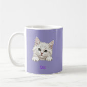 Custom Name Personalized Kitten Art Gift Kaffeetasse (Links)