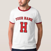 Custom Name Personalized vintage Letter T-Shirt  (Vorderseite)