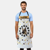 Custom Name Pet Memorial Apron - Elegant Dog, Cat Schürze (Getragen)