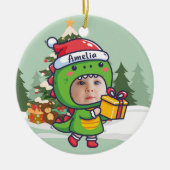 Custom name + photo message me- Christmas Ornament (Vorne)